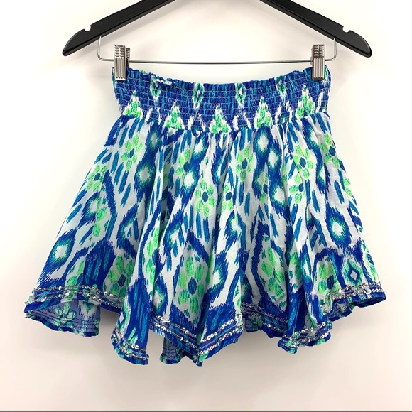 2/$25 Justice Girls' Patterned Skirt with Sequin Hem and Modesty Shorts, 12 - Picture 8 of 12